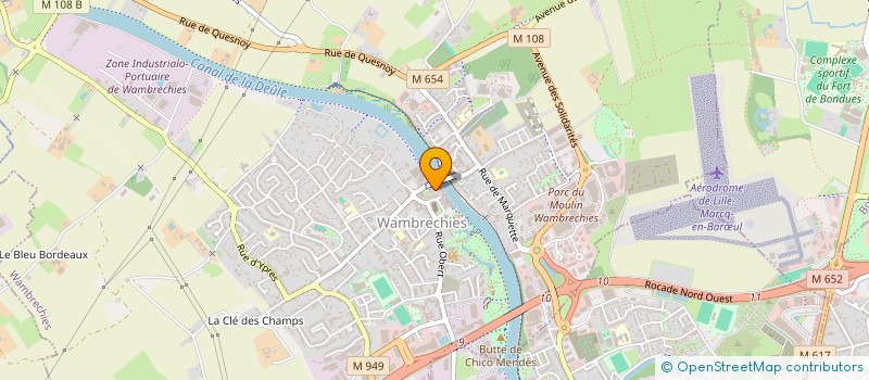 localisation de l'entreprise MADAME MARGOT DECOSTER  WAMBRECHIES