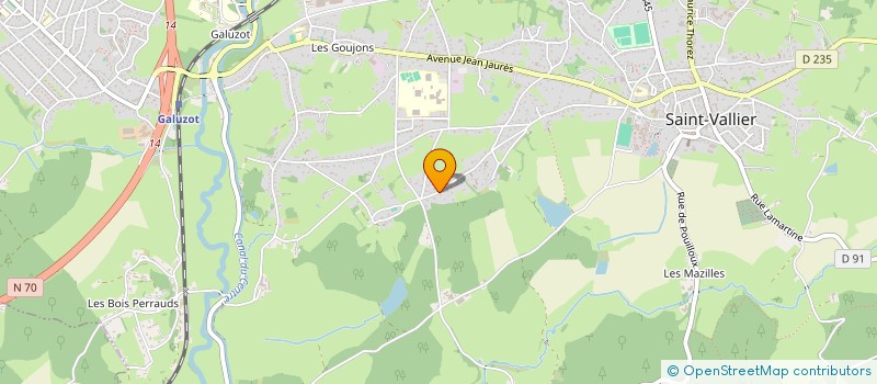 localisation de l'entreprise MADAME MARGOT DELAUNE  SAINT-VALLIER