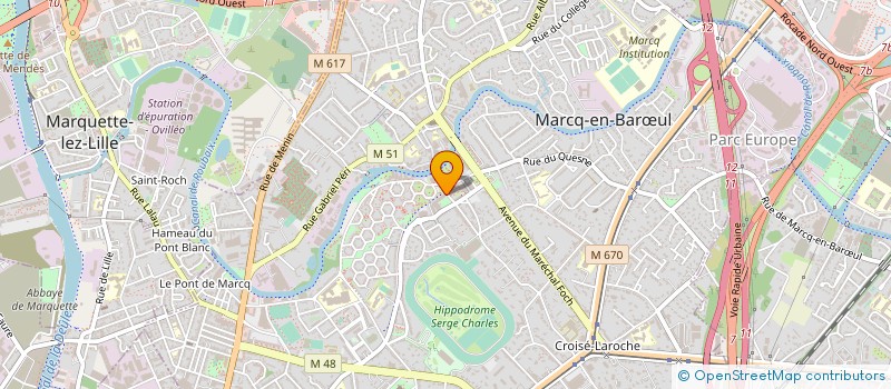 localisation de l'entreprise MADAME MARGOT DELEFORTRIE à MARCQ-EN-BARŒUL