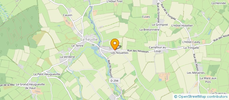 localisation de l'entreprise MADAME MARGOT DELISLE  LA FEUILLIE