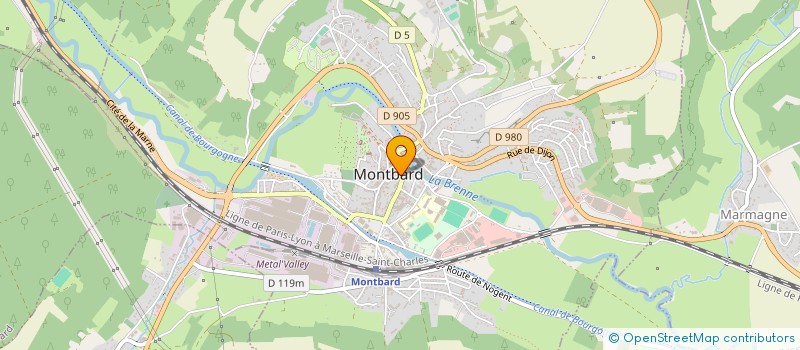 localisation de l'entreprise MADAME MARGOT DELLA-CASA à MONTBARD