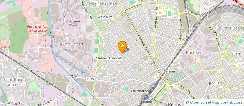 localisation de l'entreprise MADAME MARGOT DETRAILLE  REIMS