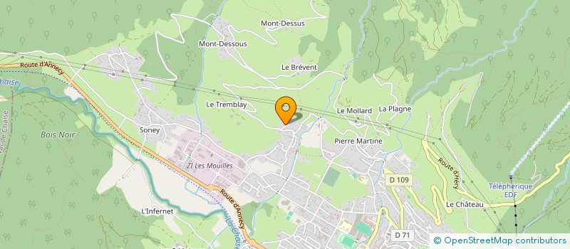 localisation de l'entreprise MADAME MARGOT DUC-PLACHETTAZ  UGINE