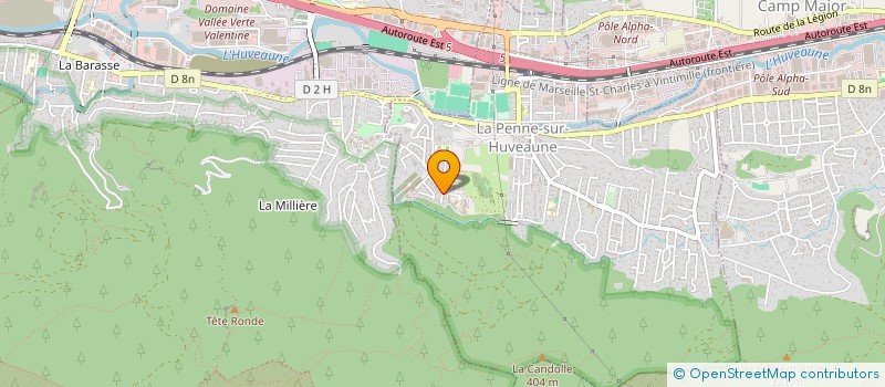 localisation de l'entreprise MADAME MARGOT DUMAS  LA PENNE-SUR-HUVEAUNE