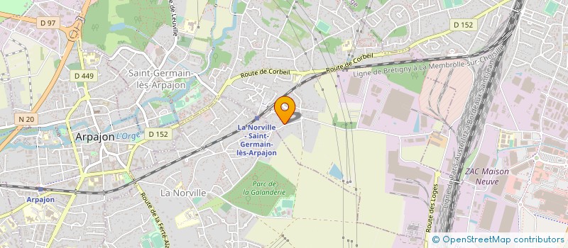 localisation de l'entreprise MADAME MARGOT DUMONT à SAINT-GERMAIN-LES-ARPAJON