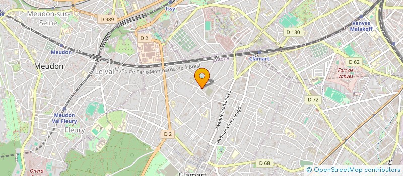 localisation de l'entreprise MADAME MARGOT EVANGELISTA  CLAMART