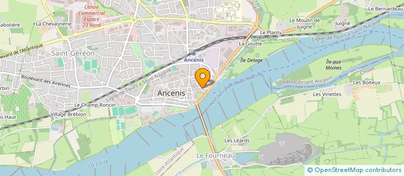 localisation de l'entreprise MADAME MARGOT FRIZON DE LAMOTTE DE REGES  ANCENIS-SAINT-GEREON