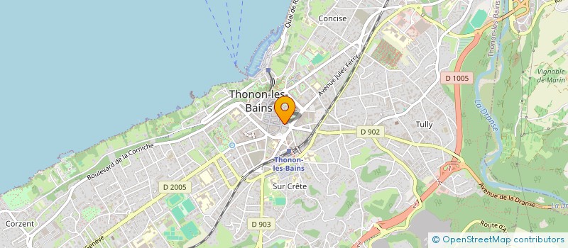 localisation de l'entreprise MADAME MARGOT FROSSARD à THONON-LES-BAINS