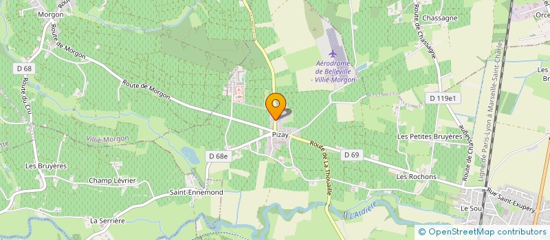 localisation de l'entreprise MADAME MARGOT GAILLARD  BELLEVILLE-EN-BEAUJOLAIS