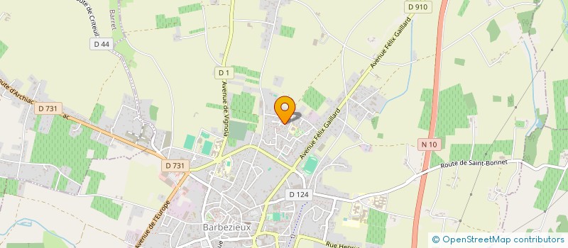localisation de l'entreprise MADAME MARGOT GIRARD à BARBEZIEUX-SAINT-HILAIRE