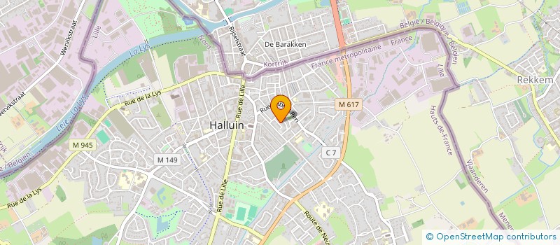 localisation de l'entreprise MADAME MARGOT GLASSET à HALLUIN