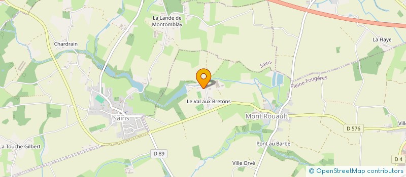 localisation de l'entreprise MADAME MARGOT GOUET  PLEINE-FOUGERES