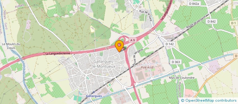 localisation de l'entreprise MADAME MARGOT GUERIN  GALLARGUES-LE-MONTUEUX