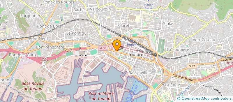 localisation de l'entreprise MADAME MARGOT HERVE  TOULON