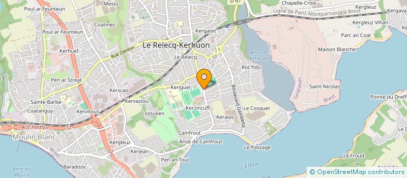 localisation de l'entreprise MADAME MARGOT JAFFRE à BREST