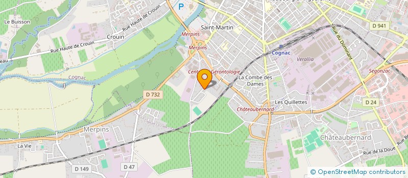 localisation de l'entreprise MADAME MARGOT KIEFFER à COGNAC