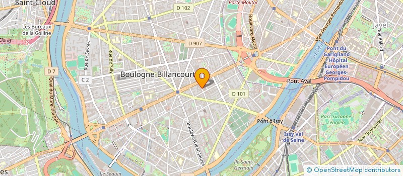 localisation de l'entreprise MADAME MARGOT LABOUS à BOULOGNE BILLANCOURT