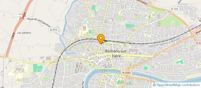 localisation de l'entreprise MADAME MARGOT LE BOUCHER D'HEROUVILLE  ROMANS-SUR-ISERE