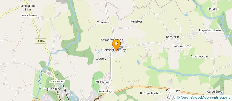 localisation de l'entreprise MADAME MARGOT LE BOUSSEAU  RIEC-SUR-BELON