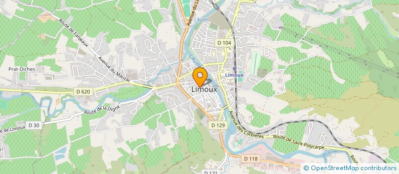 localisation de l'entreprise MADAME MARGOT LECOEUVRE  LIMOUX