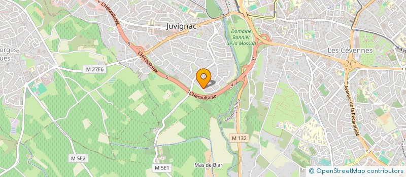 localisation de l'entreprise MADAME MARGOT LECOMTE  JUVIGNAC