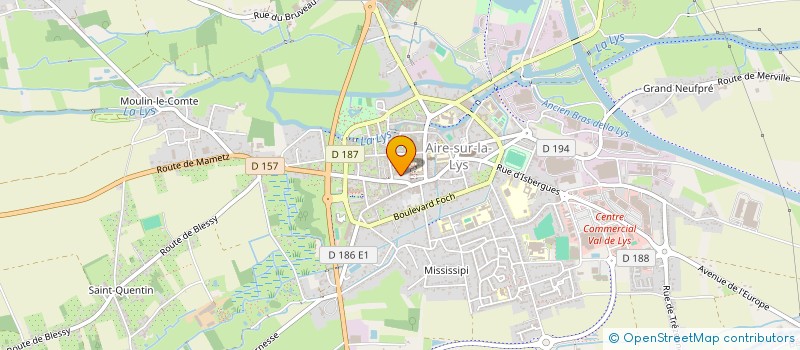 localisation de l'entreprise MADAME MARGOT LETURGIE  AIRE-SUR-LA-LYS