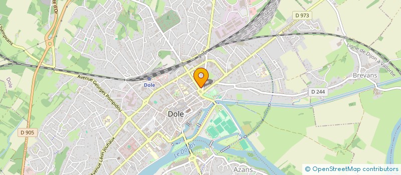 localisation de l'entreprise MADAME MARGOT LIEURADE à DOLE