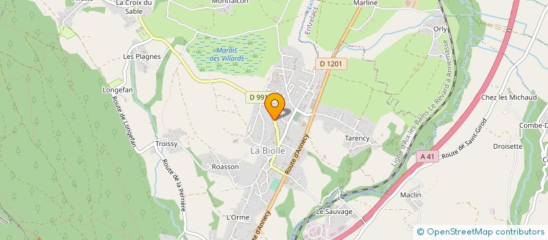 localisation de l'entreprise MADAME MARGOT LURETTE  LA BIOLLE