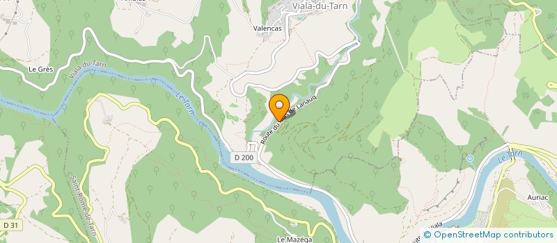 localisation de l'entreprise MADAME MARGOT MAHIEU  VIALA-DU-TARN