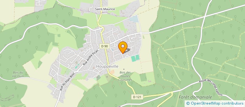 localisation de l'entreprise MADAME MARGOT MANGIN  HOUPPEVILLE