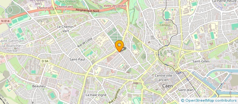 localisation de l'entreprise MADAME MARGOT MARIE SOLANGE LANGLOIS à CAEN