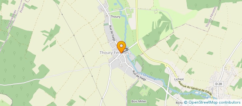 localisation de l'entreprise MADAME MARGOT MARMIGNON  THOURY-FEROTTES