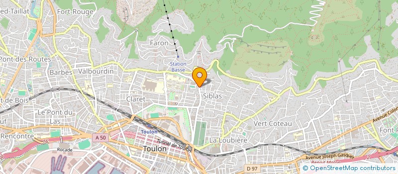 localisation de l'entreprise MADAME MARGOT MARTY  TOULON