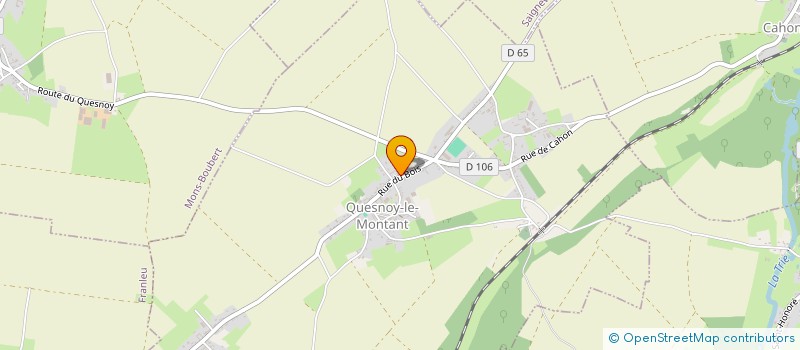 localisation de l'entreprise MADAME MARGOT MOREL  QUESNOY-LE-MONTANT