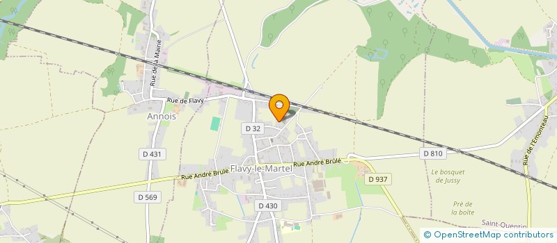 localisation de l'entreprise MADAME MARGOT MULLER à FLAVY-LE-MARTEL