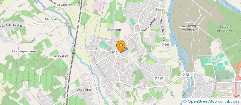 localisation de l'entreprise MADAME MARGOT NOURRISSON à MONTIGNAC-CHARENTE