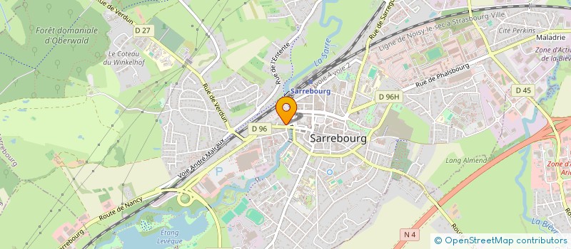 localisation de l'entreprise MADAME MARGOT OSSWALD  SARREBOURG