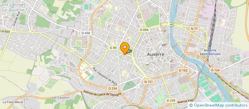 localisation de l'entreprise MADAME MARGOT PEIGNE à AUXERRE