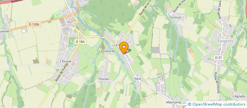 localisation de l'entreprise MADAME MARGOT PELLETIER  VIRY