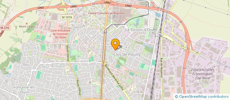 localisation de l'entreprise MADAME MARGOT PIANETTI  DIJON
