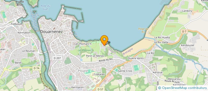 localisation de l'entreprise MADAME MARGOT PONS à DOUARNENEZ