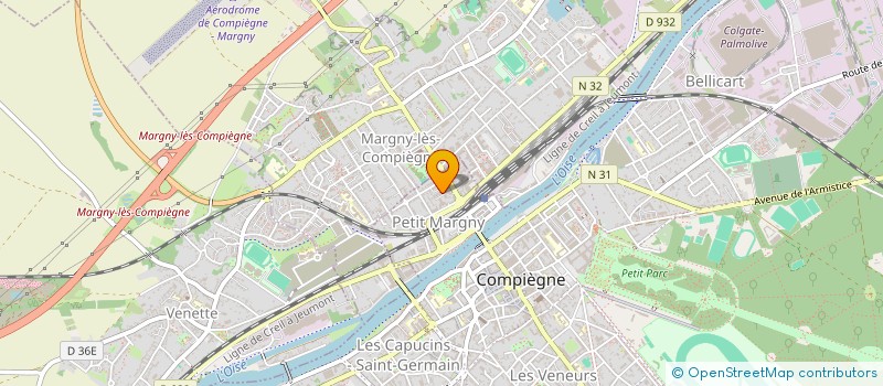 localisation de l'entreprise MADAME MARGOT PORTEIX à COMPIEGNE