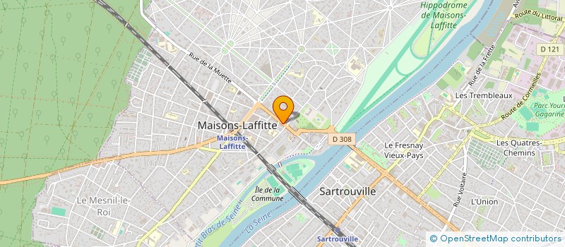 localisation de l'entreprise MADAME MARGOT POSSIEN  MAISONS-LAFFITTE