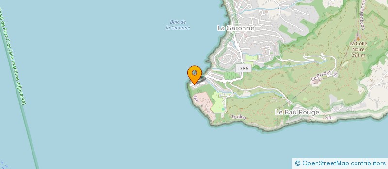 localisation de l'entreprise MADAME MARGOT RAOULT  LE PRADET