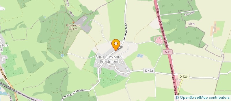 localisation de l'entreprise MADAME MARGOT REITER  BOUXIERES-SOUS-FROIDMONT