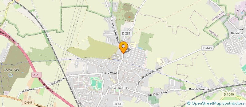 localisation de l'entreprise MADAME MARGOT RENARD  ESCAUDAIN