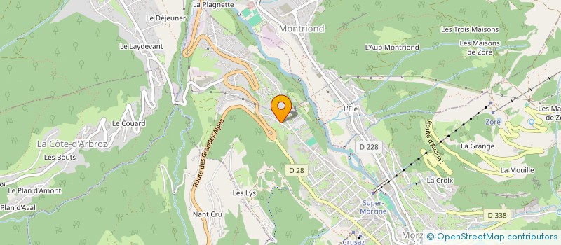 localisation de l'entreprise MADAME MARGOT RIALLOT  MORZINE