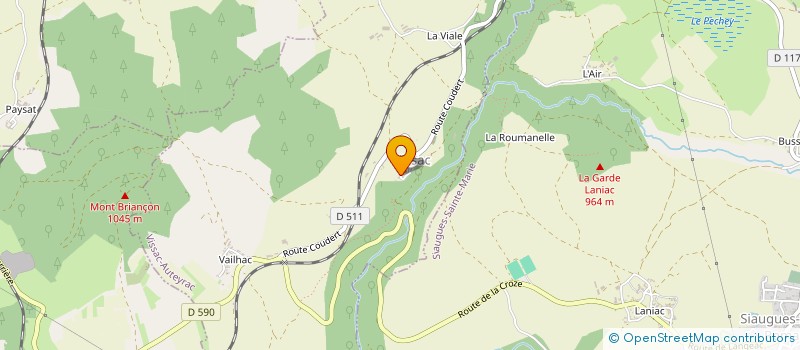 localisation de l'entreprise MADAME MARGOT RIVA  VISSAC-AUTEYRAC