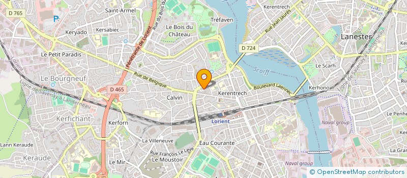 localisation de l'entreprise MADAME MARGOT ROBERT  LORIENT