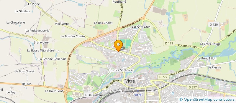 localisation de l'entreprise MADAME MARGOT ROYER à VITRE